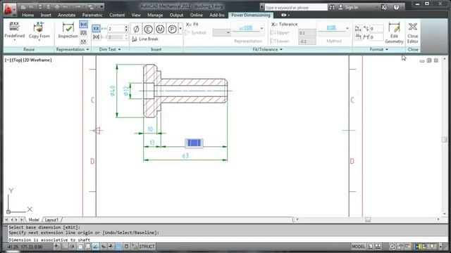 AutoCAD Mechanical 2012: Dimensionamento | MAPData смотреть онлайн