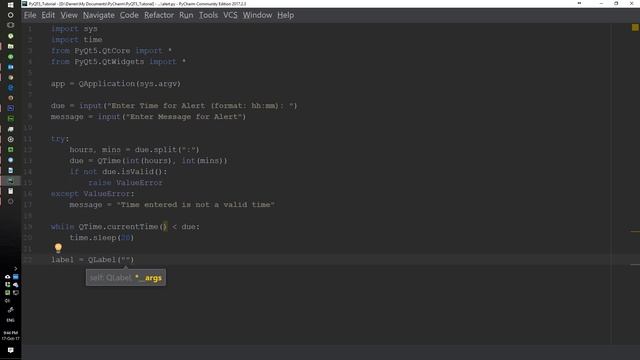 14. First Python GUI Program - Python PyQt5 Desktop Application Development Tutorial смотреть онлайн