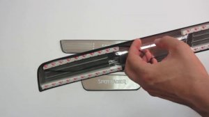 Накладки на пороги светящиеся Kia Sportage 3 2010-2016