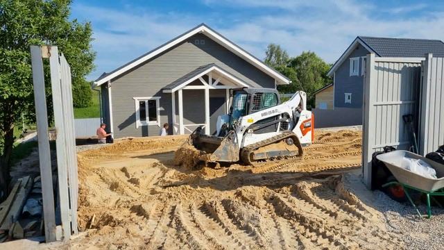 Отсыпка, Газон, Дорожки