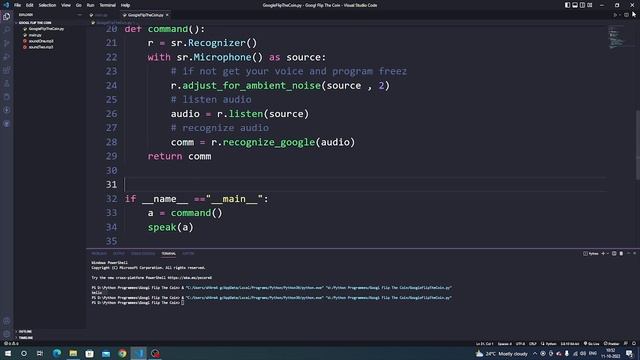 Flip A Coin | Like Google Assistant | Python Tutorial | using Random | #mrlazyprogrammer #python смотреть онлайн