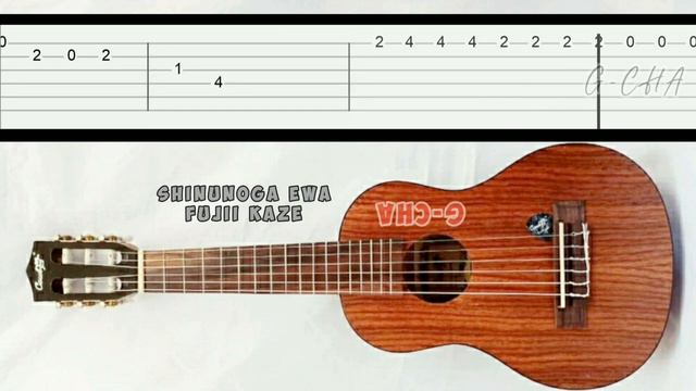 Shinunoga EWa Fuji Kaze Slow Easy Fingerpicking Melody Guitar Tabs Tutorial смотреть онлайн