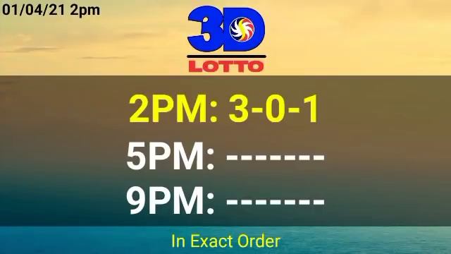 2pm PCSO Lotto Result Today, January 4, 2021, EZ2, Swertes, 2D, 3D, STL, смотреть онлайн