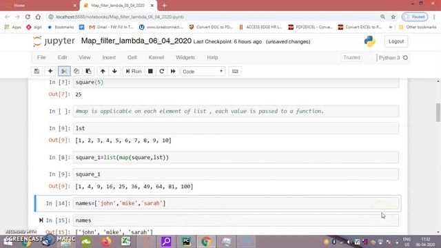 Unit 3: Map() function with lambda using Python смотреть онлайн