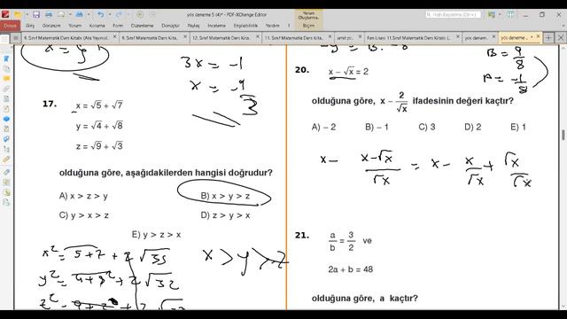 YÖS MATEMATİK | YÖS SINAVI | MATEMATİK DENEME ÇÖZÜMLERİ  | TR YÖS-2 | YÖS | (2024)