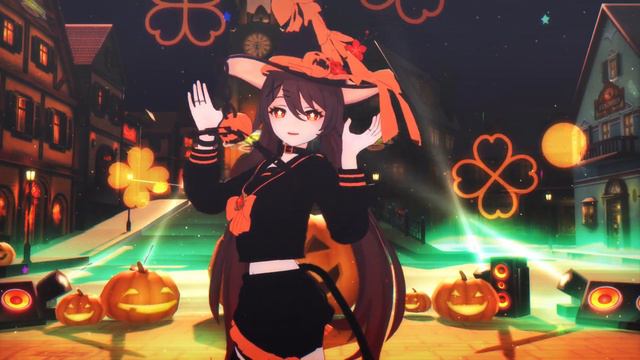 【Genshin Impact MMD/4K/60fps】- Hutao -【Happy Halloween】🎃👻🦇