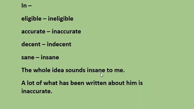 Ағылшын тілін үйрену. 31 сабақ. Negative Prefixes. смотреть онлайн