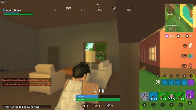 Роблокс КОРОЛЕВСКАЯ БИТВА или как НУБУ НАВАЛЯЛИ = ROBLOX на русском, Island Royale смотреть онлайн