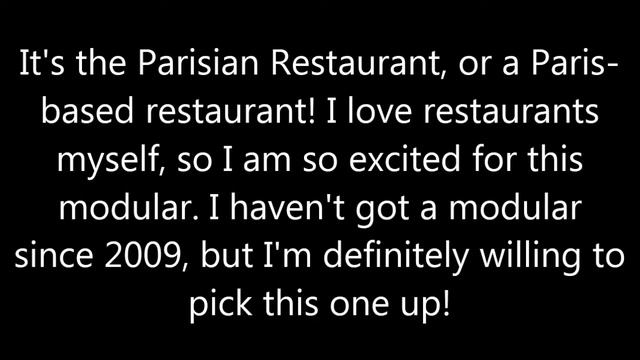 LEGO 2014 News! The next modular building is... a restaurant! смотреть онлайн