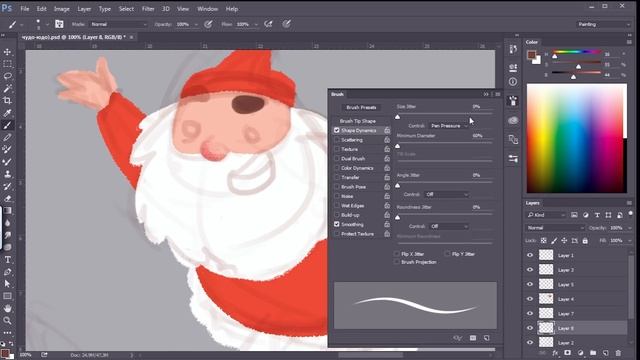 Рисую ваши фантазии | НОВОГОДНИЙ SPEEDPAINT смотреть онлайн