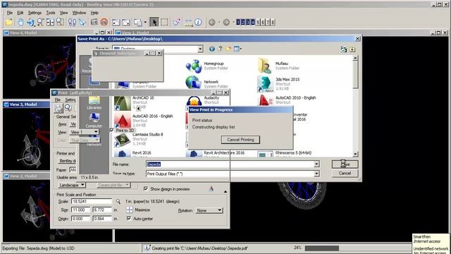 AutoCAD 3D View In PDF With Bentley View смотреть онлайн