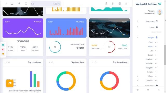 Analytical Dashboard Bootstrap 5 Admin Templates with RTL Light Theme смотреть онлайн