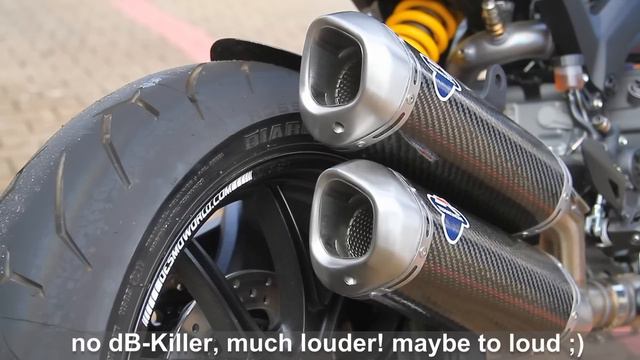 DESMOWORLD dB-Killer / dB-Eater / baffles mod for Termignoni Ducati Monster 1100 Evo смотреть онлайн