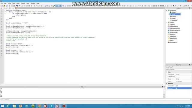 Roblox. Chat Commands[Lua] смотреть онлайн