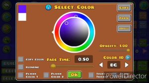 Как сделать меняющийся цвет фона в geometry dash.