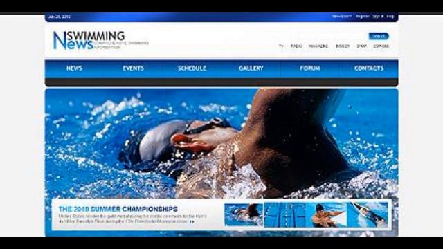 Preview White _ Black Swimming Drupal Theme by Mercury TMT смотреть онлайн