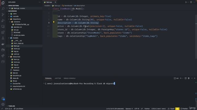 09 - Database migrations with Alembic and Flask -004 Change SQLAlchemy models and generate migration смотреть онлайн
