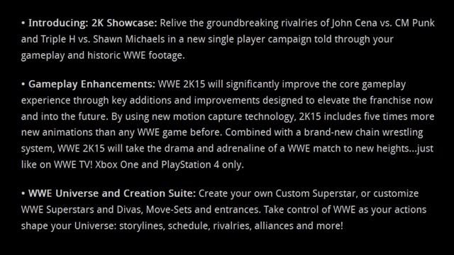 WWE 2K15: Gameplay Enhancements Exclusive to PS4/XB1, Music Soundtrack! смотреть онлайн