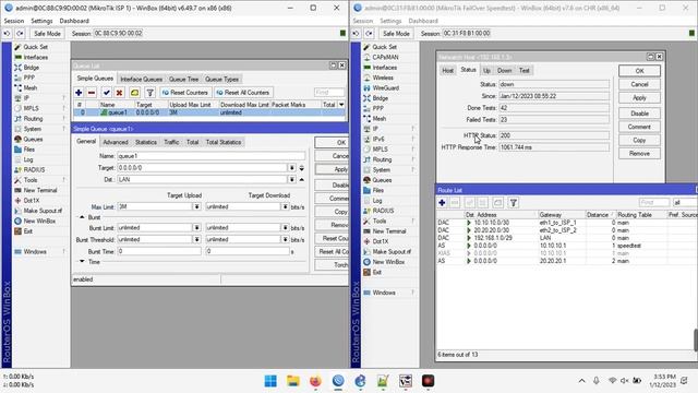 MikroTik Ookla Speedtest Based Failover part 2 - Testing смотреть онлайн
