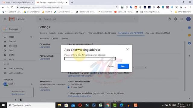 gmail forwarding emails | gmail account ka email id change karne ka tarika | Hindi | 2020 смотреть онлайн