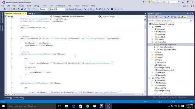Getting Started With ASP NET MVC 5 |  Visual Studio 2015