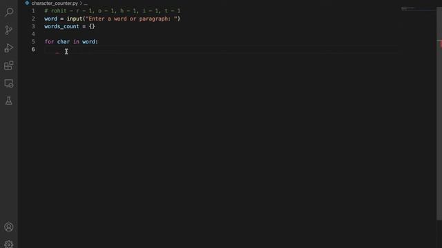 Character Counter using python смотреть онлайн