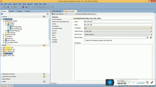 ODI 12c Tutorials Session9 on Loading Data from XML File To SQL Table using ODI Mapping смотреть онлайн