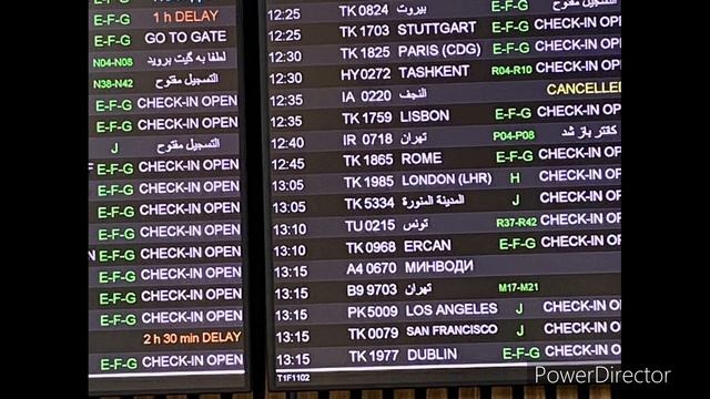 Аэропорт Стамбула / Обзор зоны прилёта и вылета смотреть онлайн
