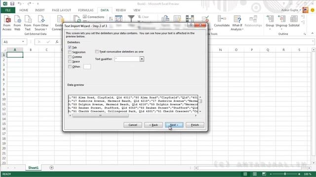 Importing CSV File in Microsoft Excel смотреть онлайн