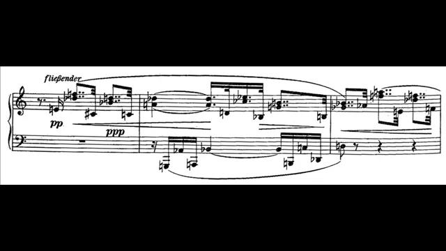Schoenberg - Three Piano Pieces, No. 1 (with sheet music) смотреть онлайн