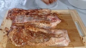 Бараньи ребра в духовке в фольге