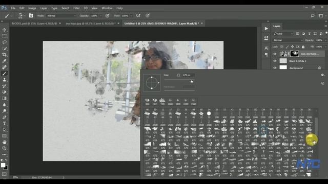 How to make Abstract Brush Effect Portrait | Tutorials Photoshop| Photoshop CC 2017 | NTC | 2k19 | смотреть онлайн