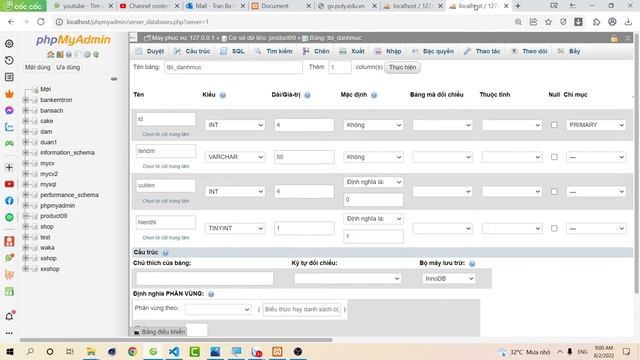 Tạo cơ sở dữ liệu với php myadmin - create database with phpmyadmin in xampp смотреть онлайн