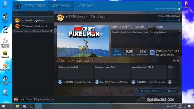 • WTFNetwork - Como baixar o modpack e configurar • смотреть онлайн