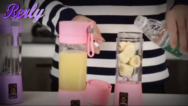 RERLY usb rechargeable & portable JUICER & MIXER & BLENDER & GRINDER jar with 4 BLADE combo machine смотреть онлайн