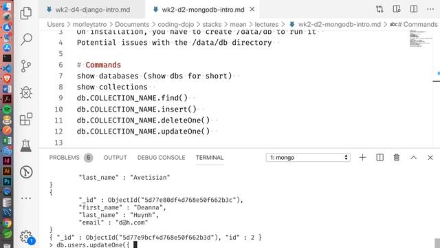Week 2, Day 2 - MongoDB смотреть онлайн