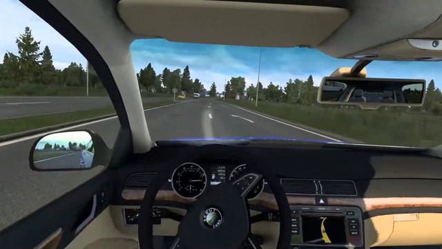 Оперская езда на Scoda Superb 5000 л с в Euro Truck Simulator 2 смотреть онлайн