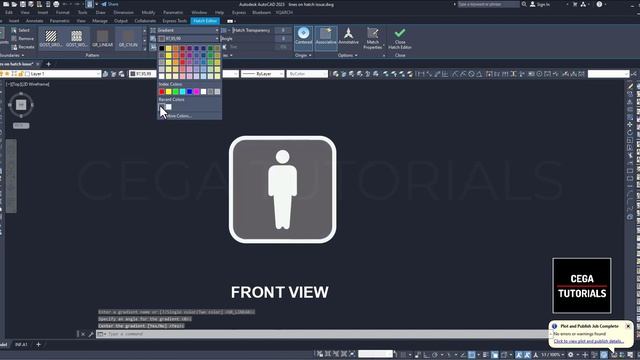 How to remove lines from solid hatch in Autocad || Lines on solid hatch in pdf issue solution смотреть онлайн