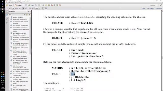 Hausman McFadden Test for IIA Independence of Irrelevant Alternatives Multinomial Logit NLOGIT смотреть онлайн