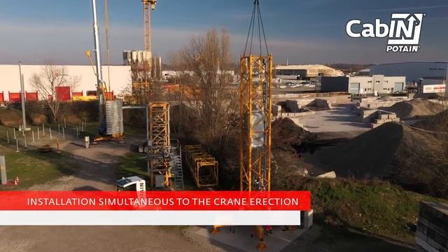 Внутренний мачтовый подъемник Potain Cab-IN для башенных кранов смотреть онлайн