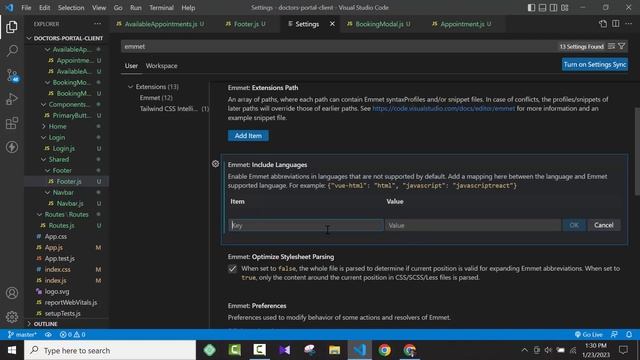 Enable Emmet Support for JSX in VS Code || Emmet is Not Working in VS Code React JS Extension File смотреть онлайн