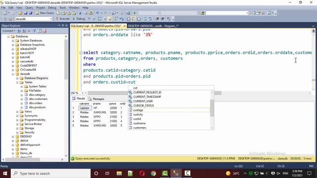 SELECT DATA FROM FOUR TABLES USING EQUI JOIN | IN SQL SERVER | MYSQL | IN HINDI | IN URDU смотреть онлайн