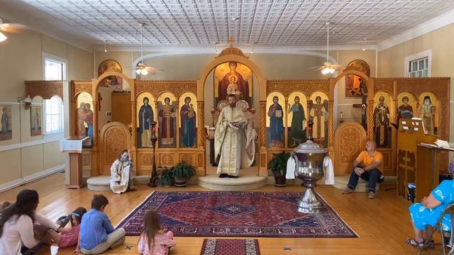 Baptism and Divine Liturgy on the Sunday of All Saints 2020 смотреть онлайн