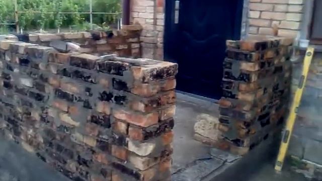 Пристройка к дому из бу кирпича + стяжка смотреть онлайн