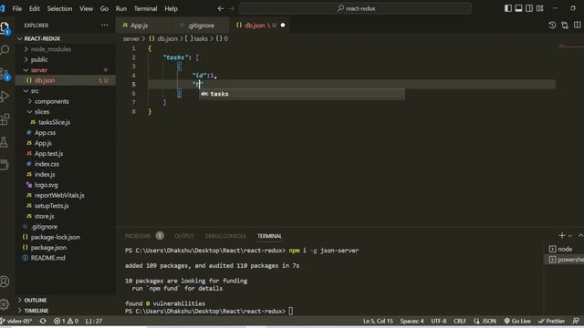 Set up JSON Server Tamil | Redux Thunk Tamil | Redux Thunk in Redux Toolkit Tamil смотреть онлайн