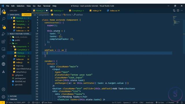 #13 - React JS - Build a simple Todo App in React in Hindi смотреть онлайн