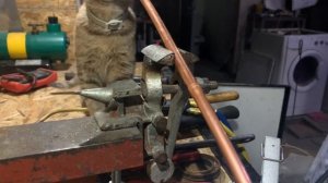 Пайка меди медно-фосфорным припоем с флюсом.