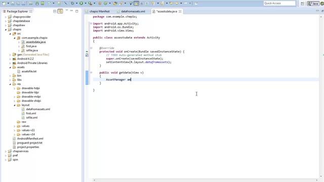 Lecture 17 : Reading from the Assets folder Android смотреть онлайн
