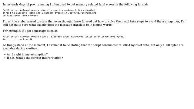 Failed to allocate memory - What is it trying to say? смотреть онлайн