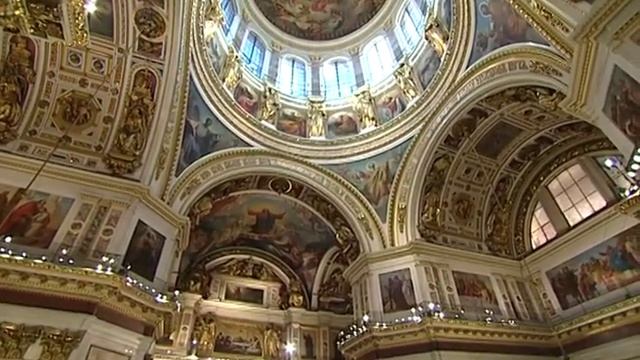 Торжество Православия. Литургия Василия Великого. Архиерейский вход - "Достойно есть" смотреть онлайн